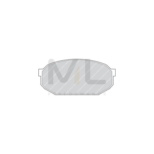 Ferodo Premier FDB291 Brake Pad Set Not Prepared for Wear Indicator