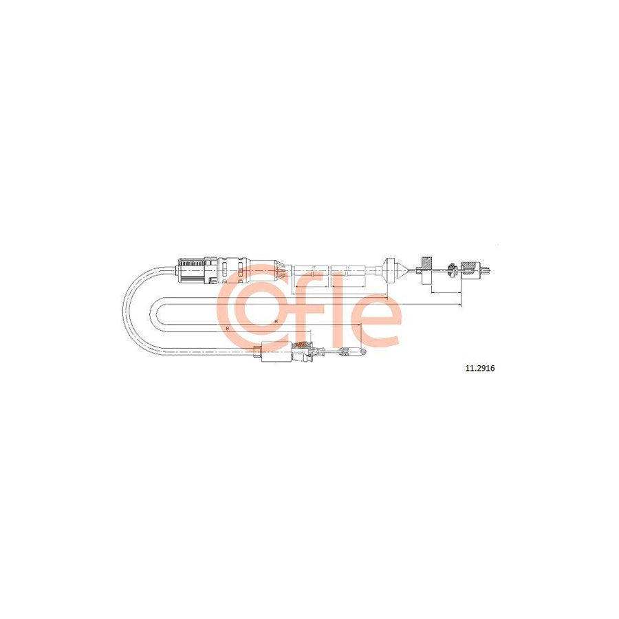 Cofle 92.11.2916 Clutch Cable for Renault Espace III (Je)