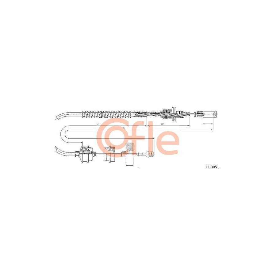 Cofle 92.11.3051 Clutch Cable for Peugeot 605 Saloon