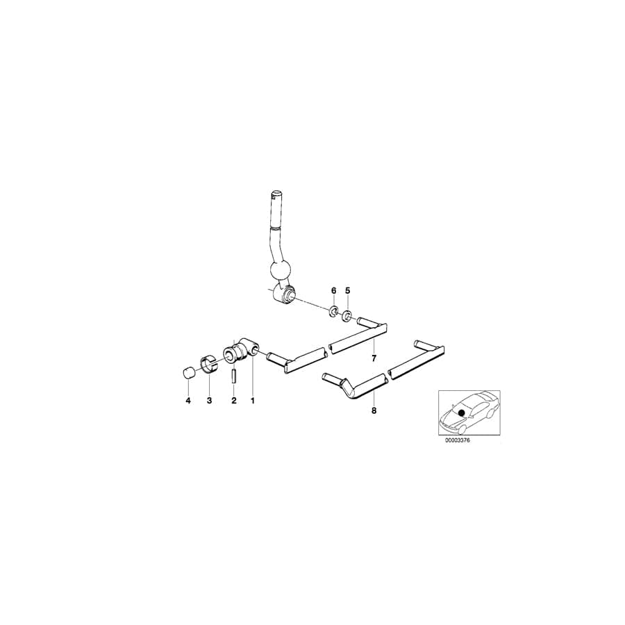 Genuine BMW 25111202277 E12 Selector Rod (Inc. 3.0CSiL, 3.0SBav & 3.0CSL)