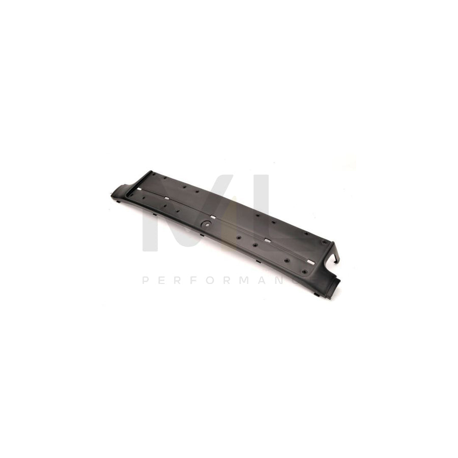 BLIC 6509-01-0060929P Number plate holder for BMW 3 Series Front, Black, Smooth, frameless