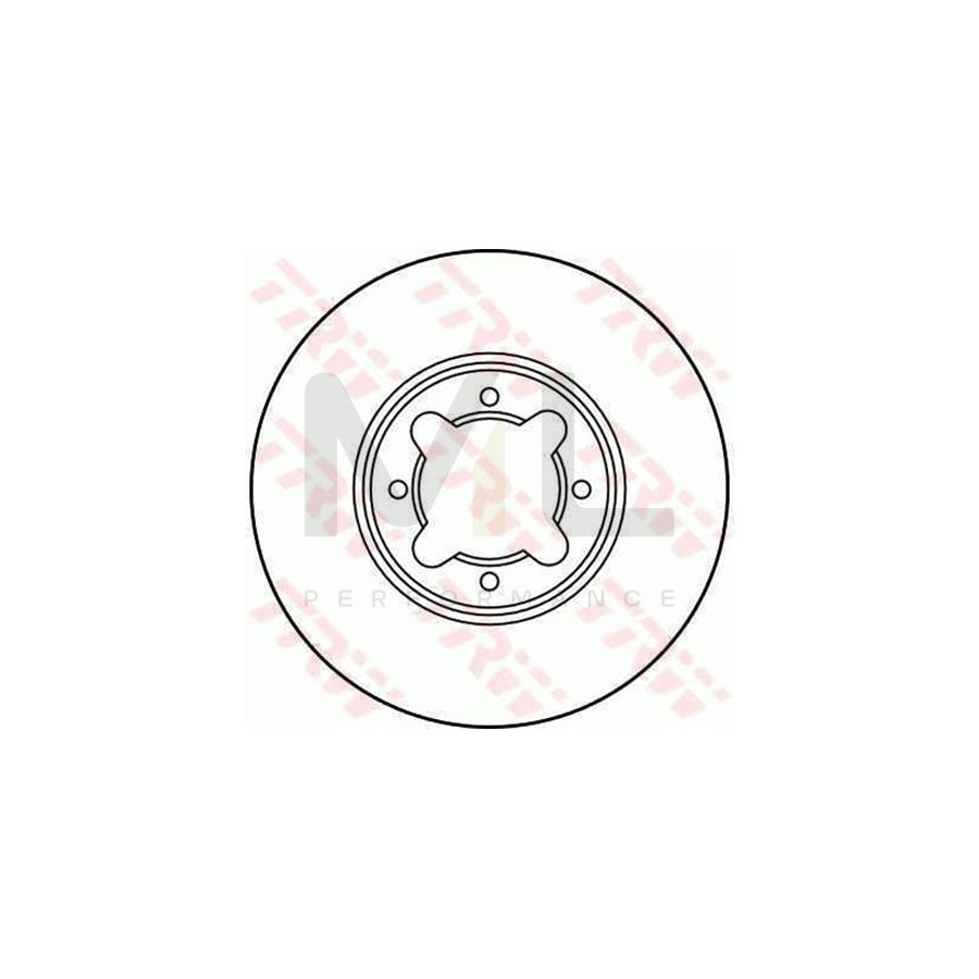 TRW DF1928 Brake Disc Vented  - 1 piece