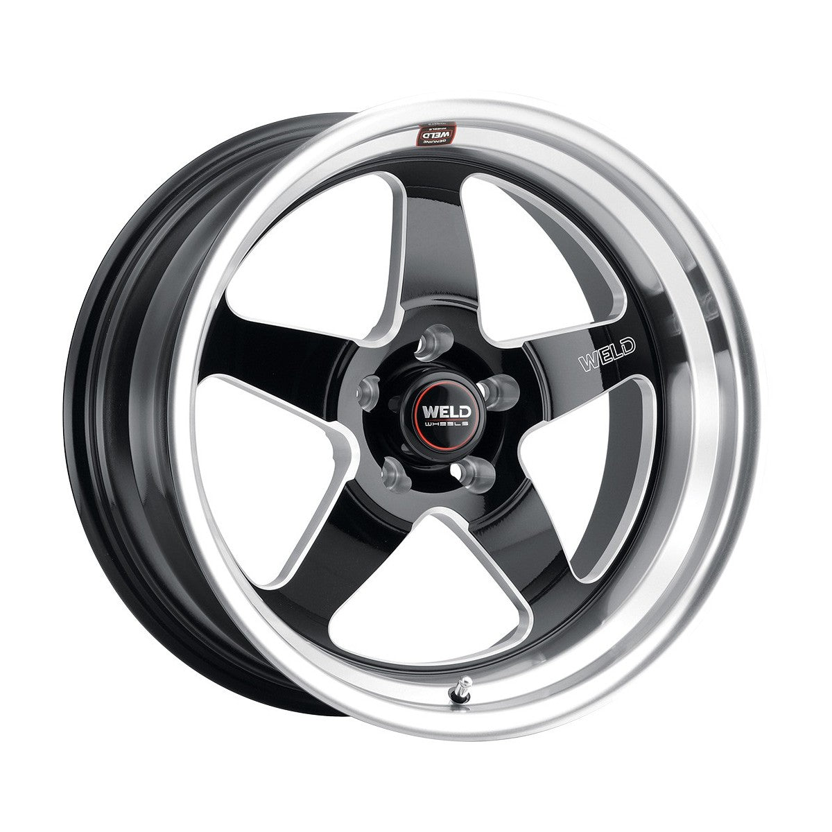 Weld S10488590P38 Ventura S104 Wheel 18x8.5 5x115 ET38 BS6.25 Gloss Black MIL - DIA