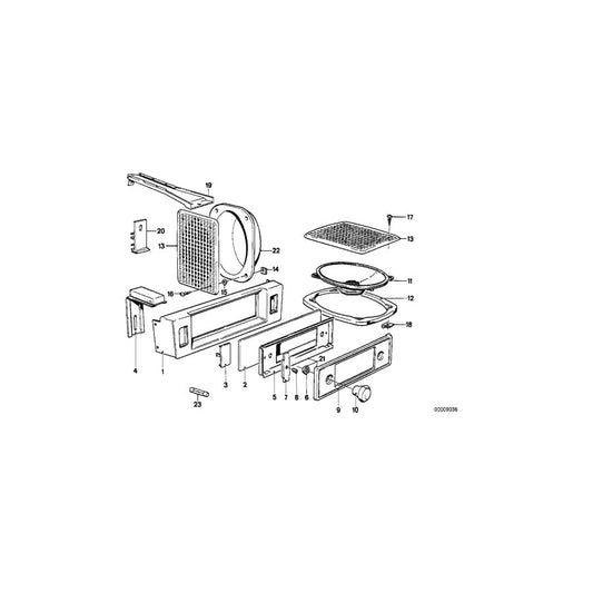 Genuine BMW 65121375391 E28 Loudspeaker 8-OHM/15/25W (Inc. 524d & 524td)