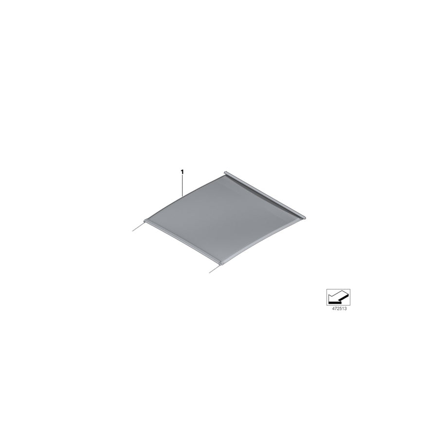 Genuine BMW 54108499252 F40 F39 Roller Sunblind ANTHRAZIT (Inc. 118i, 118d & X2 20iX)