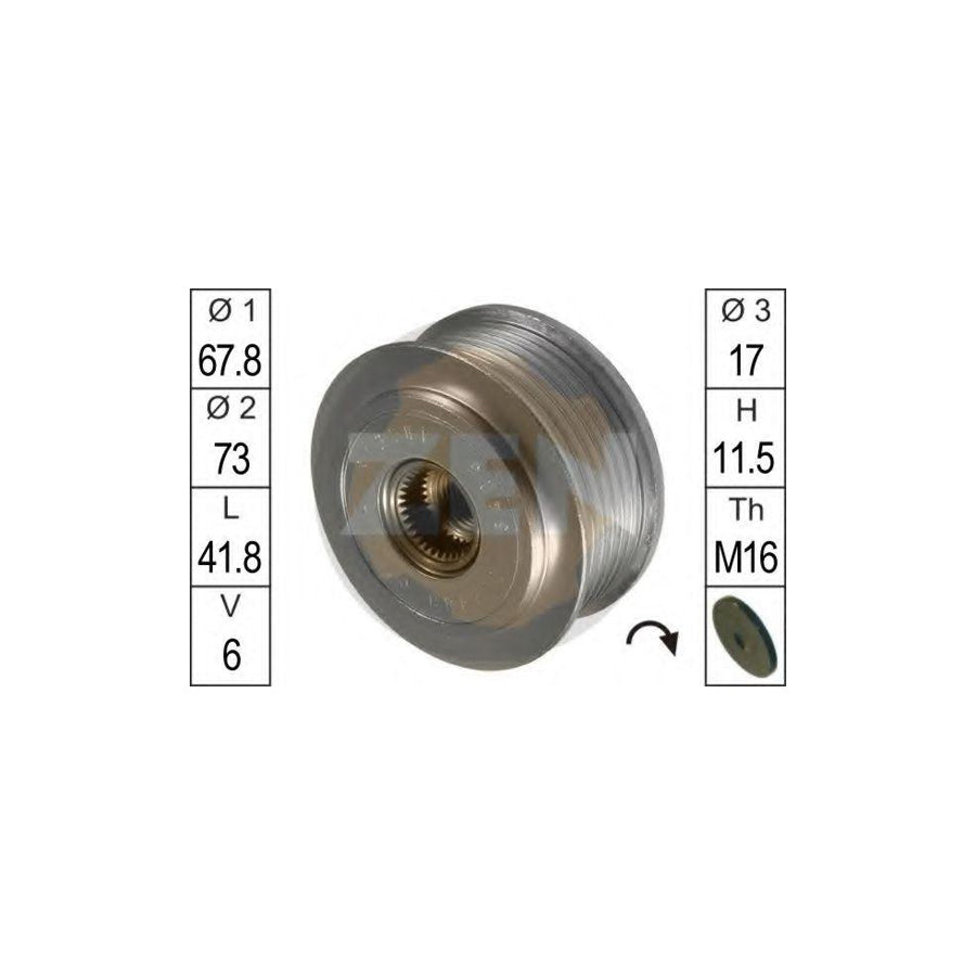 Era 219037 Alternator Freewheel Clutch