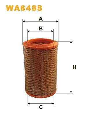 WIX Filters WA6488 Air Filter For Fiat Barchetta (183)