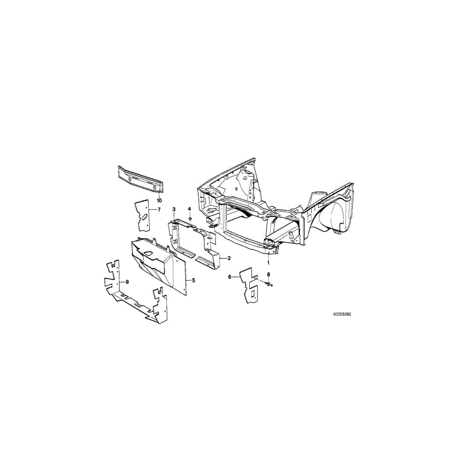 Genuine BMW 51711937974 E30 Air Intake Tube Right (Inc. 325i, 324d & M3)