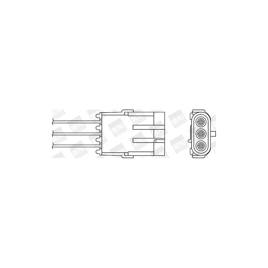Beru Ozh108 Lambda Sensor for Renault Clio I Hatchback