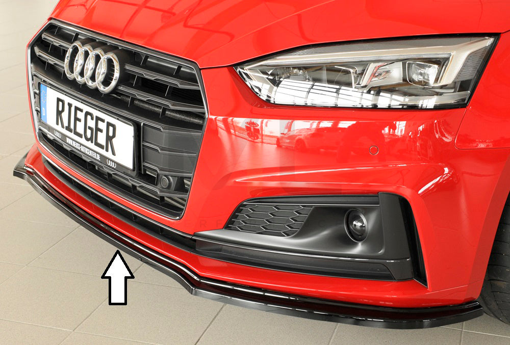 Rieger 00088173 Audi B9 F5 Front Splitter (A5 & S5) 4 | ML Performance UK Car Parts