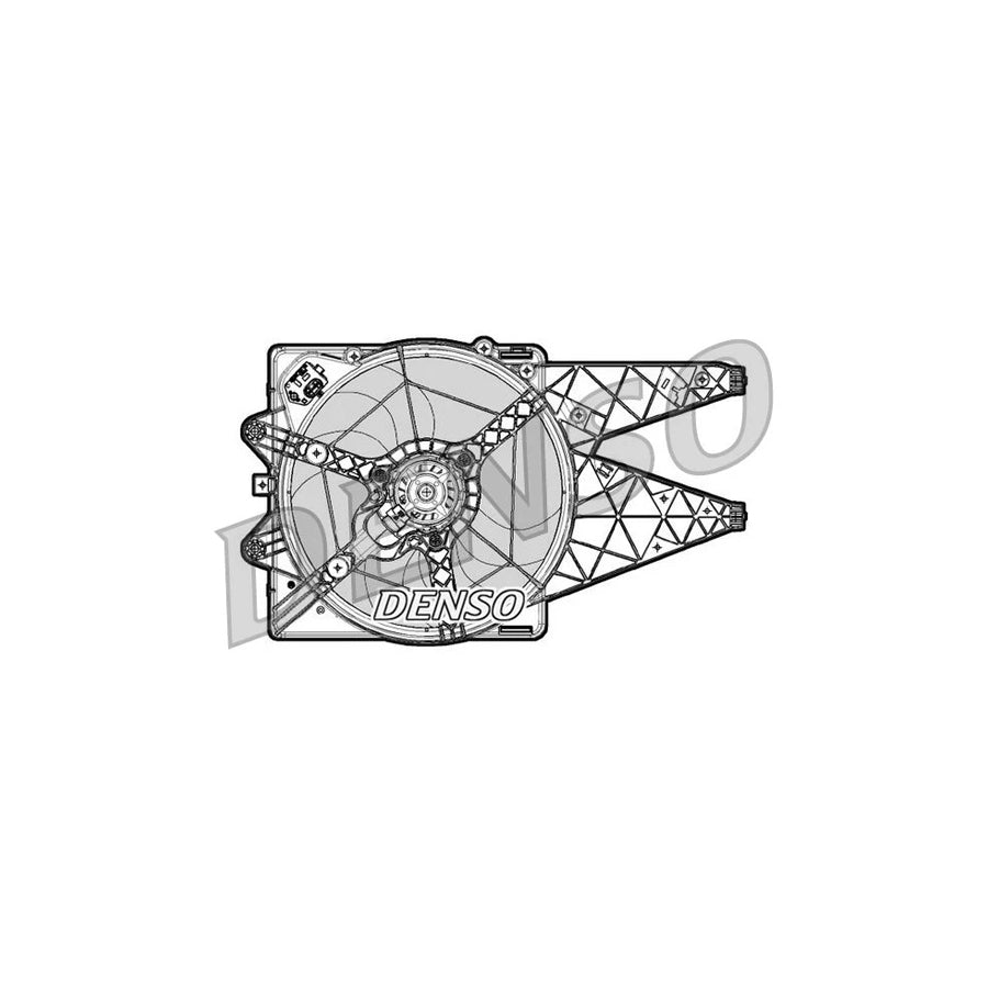 DENSO DER09065 Fan, Radiator for Fiat Bravo II Hatchback (198)