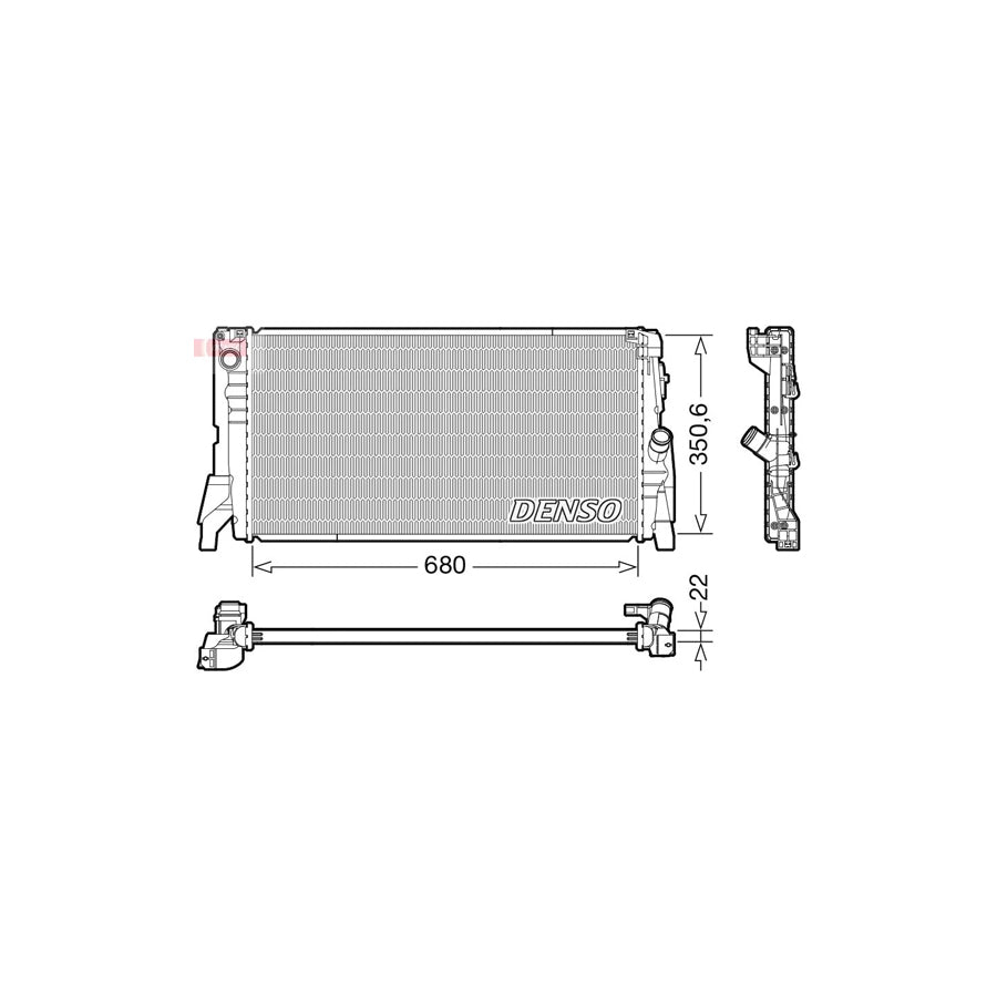 DENSO DRM05118 Engine Radiator for Mini Hatchback (F55)