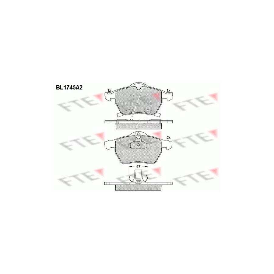 FTE 9010329 Brake Pad Set