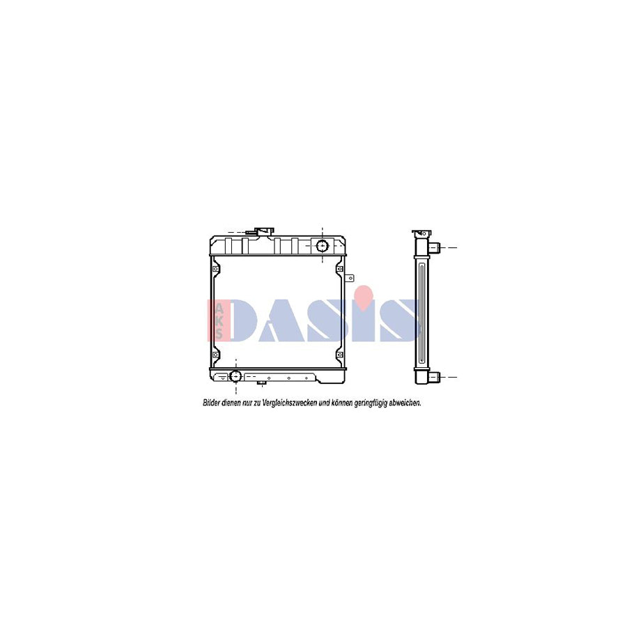 AKS Dasis 130260N Engine Radiator Suitable for Mercedes-Benz Henschel 2-T