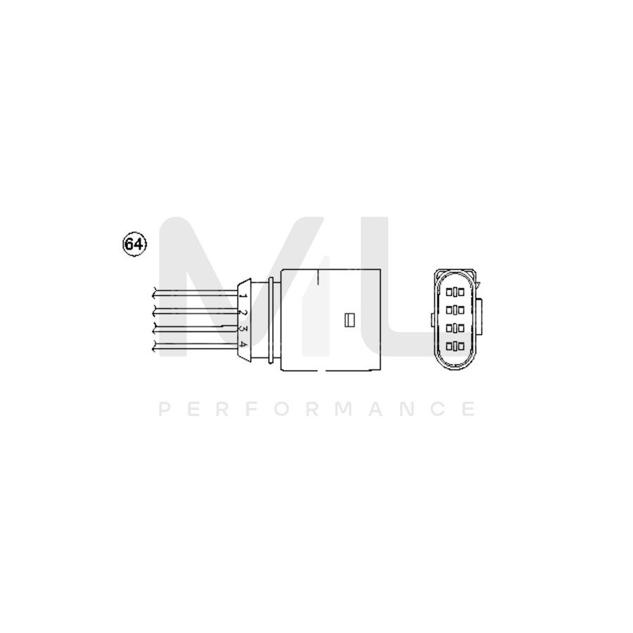 NTK Lambda Sensor / O2 Sensor (NGK 0435) - OZA510-V5 | ML Car Parts UK | ML Performance