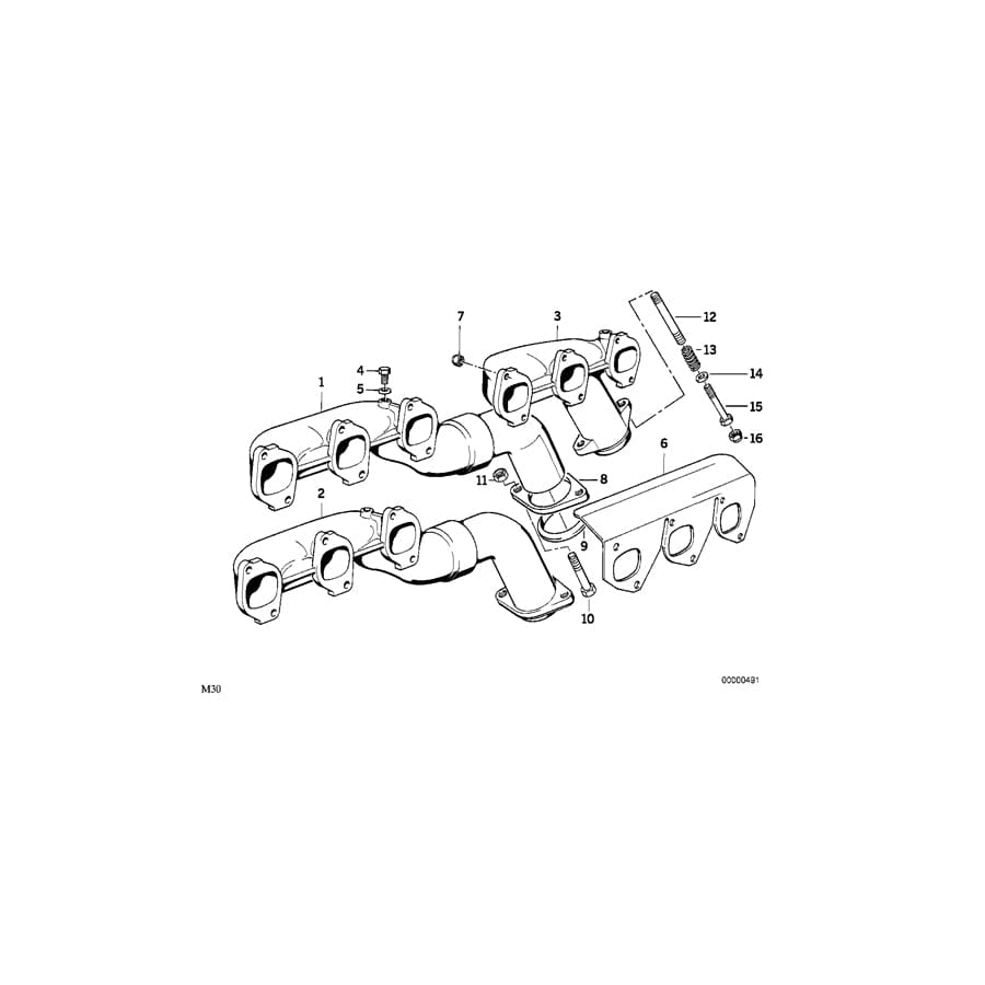 Genuine BMW 11621716346 E28 E24 E32 Washer (Inc. M535i, 735iL & 730i)