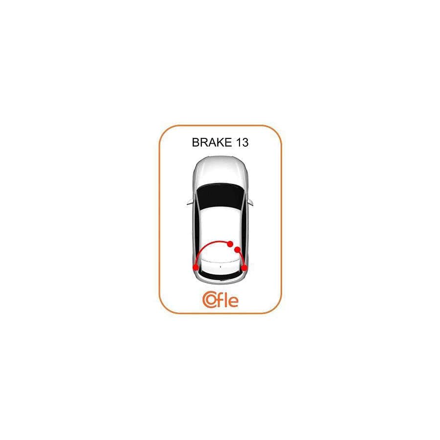 Cofle 11.6766 Hand Brake Cable for Renault Espace