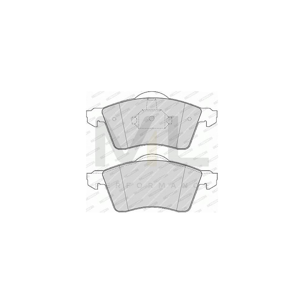 Ferodo Premier Eco Friction FVR1163 Brake Pad Set for VW Transporter Not Prepared for Wear Indicator, With Piston Clip, Without Accessories