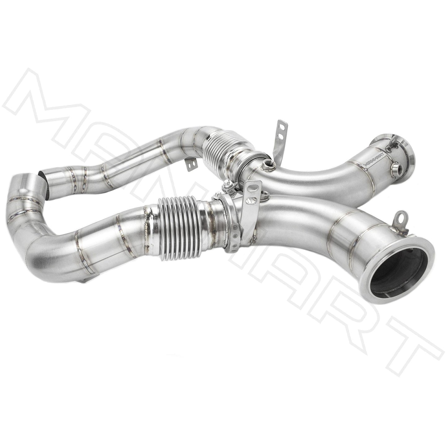 MANHART MH5F9011101_M8 DOWNPIPES RACE FOR BMW F9X M8 (COMPETITION) CAT-REPLACEMENT (PART 2 OF 2)