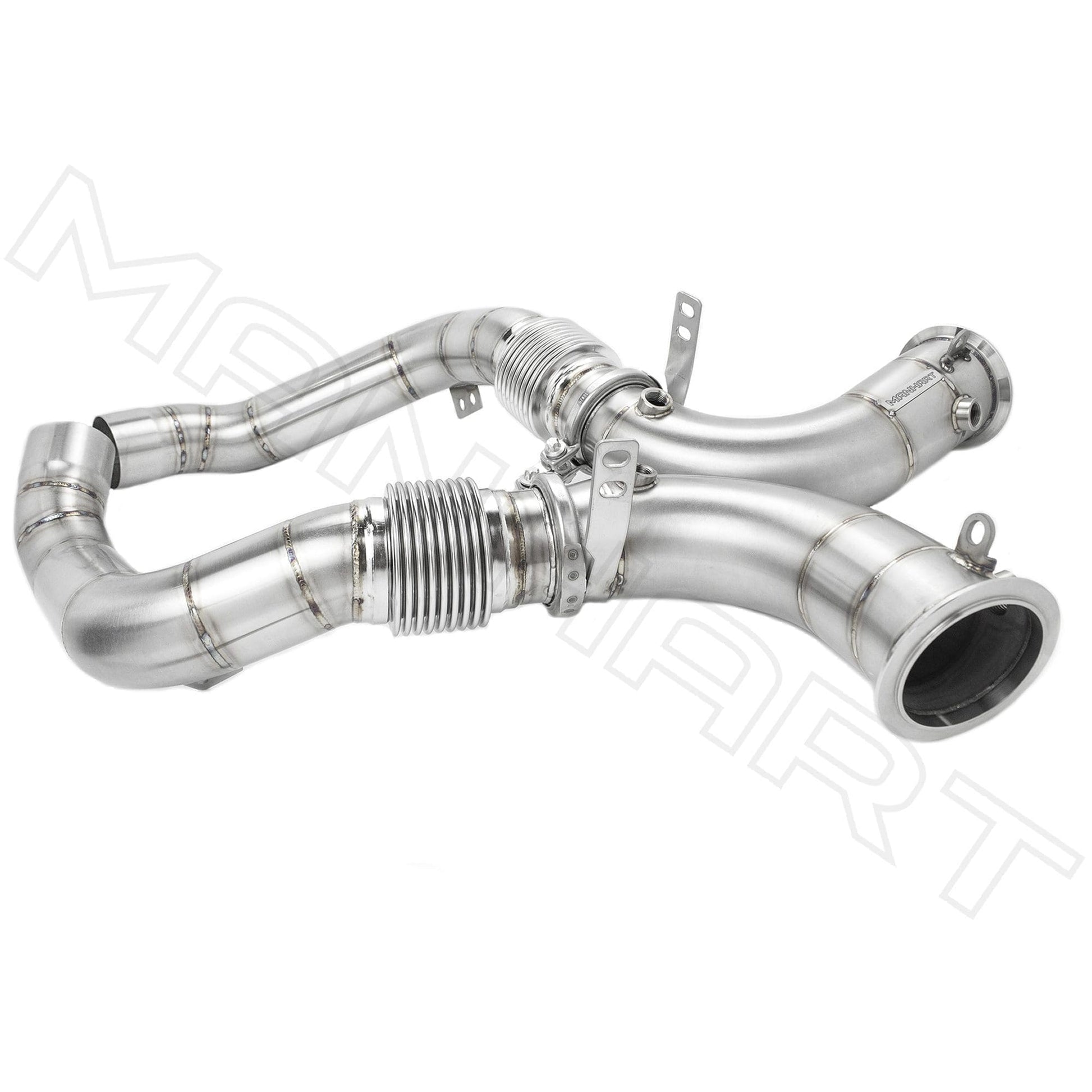 MANHART MH5F9011101_M8 DOWNPIPES RACE FOR BMW F9X M8 (COMPETITION) CAT-REPLACEMENT (PART 2 OF 2)
