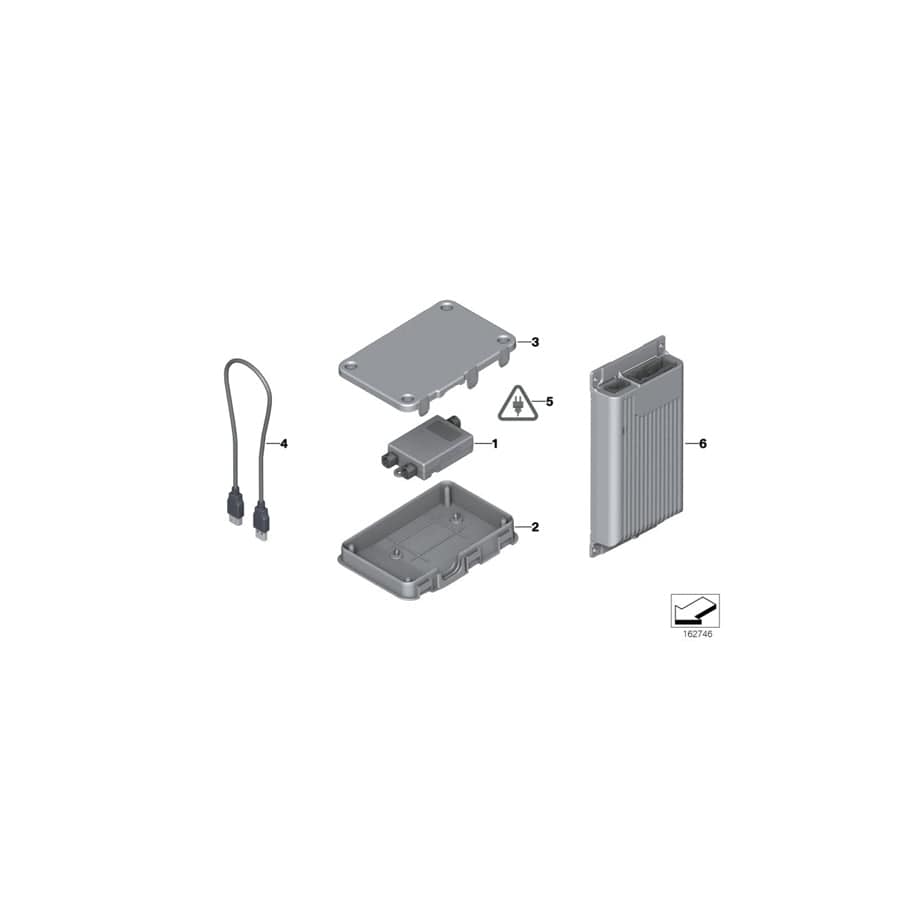 Genuine BMW 84109125866 E90 E92 E93 Cover For Guard On Usb Hub (Inc. 328i, 320si & 120d)