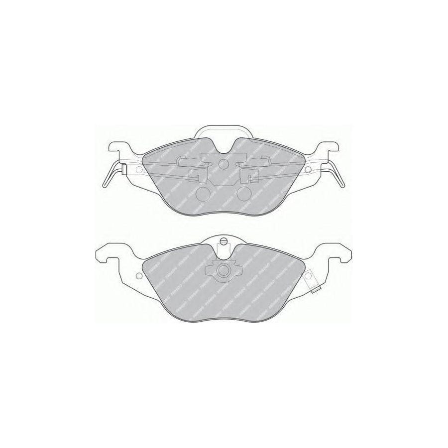 Ferodo FSL1293 Brake Pad Set Fuse+ Technology, With Acoustic Wear Warning