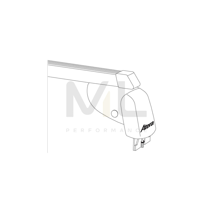 Atera Signo 044158 Roof bars for cars without rails, 110 cm, 100 kg, Steel