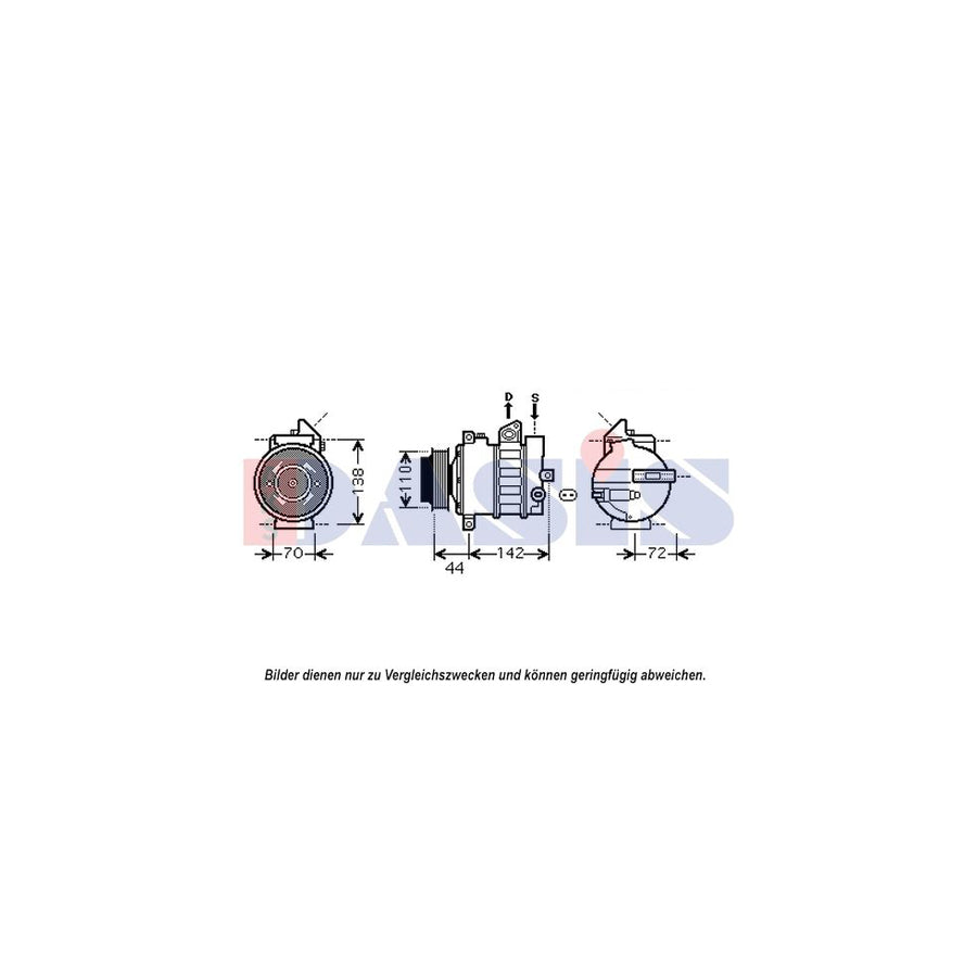 AKS Dasis 852588N Compressor, Air Conditioning
