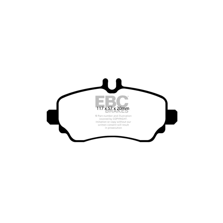 EBC PD01KF976 Mercedes-Benz Vaneo Greenstuff Front Brake Pad & Plain Disc Kit  2 | ML Performance UK Car Parts