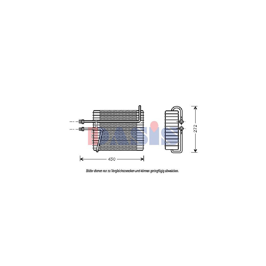 AKS Dasis 820222N Air Conditioning Evaporator
