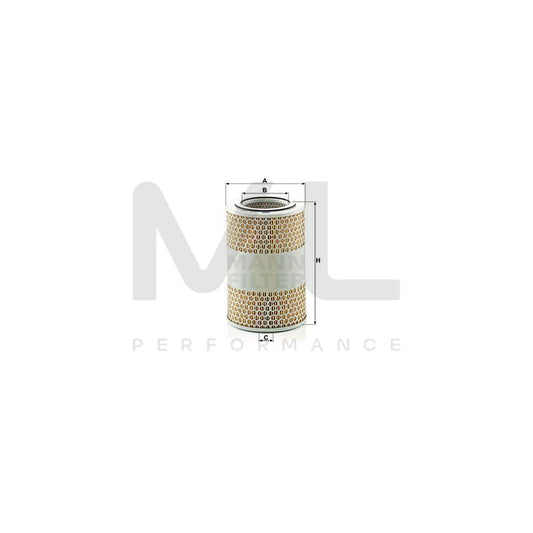 MANN-FILTER C 15 124/4 Air Filter Filter Insert