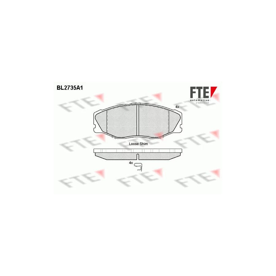 FTE Bl2735A1 Brake Pad Set For