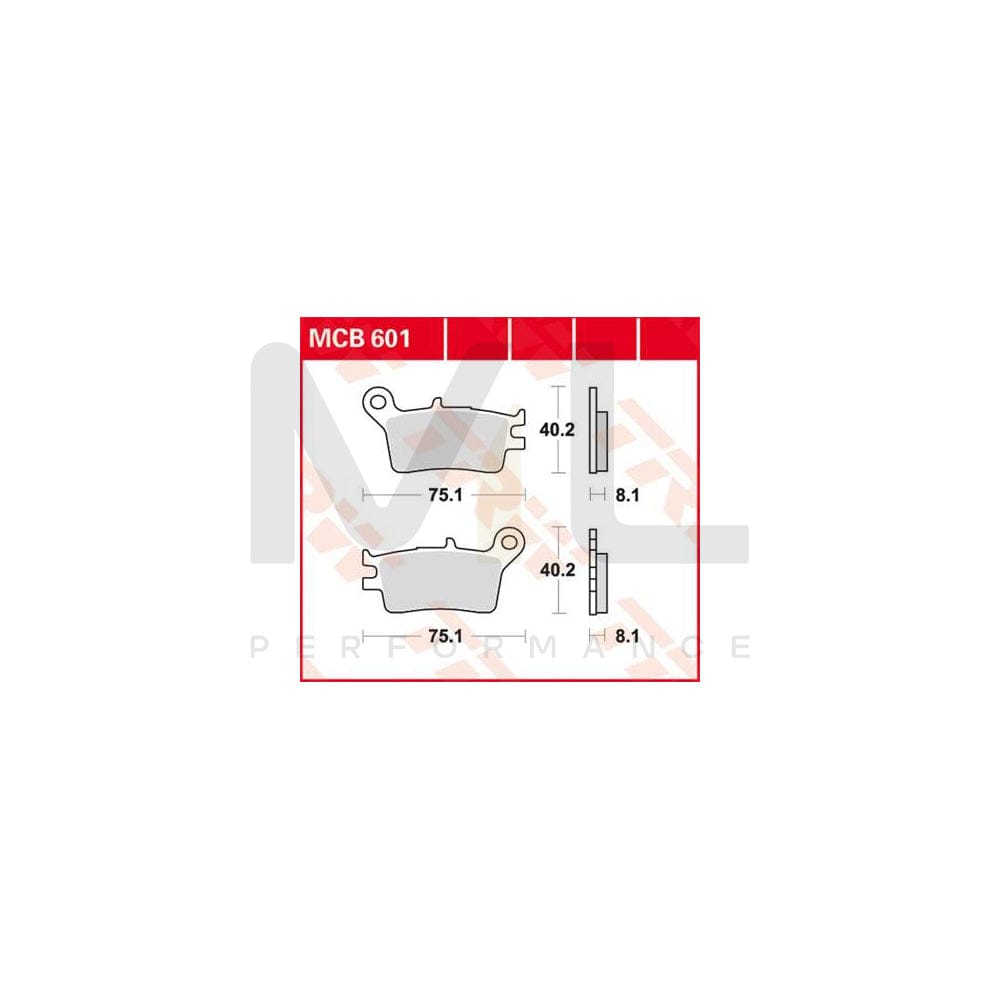 TRW Organic Allround Mcb601 Brake Pad Set