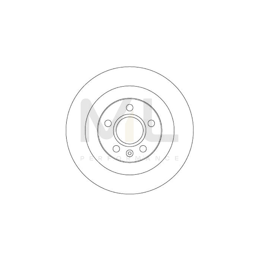 TRW DF6970 Brake Disc for VOLVO XC40 (536) Solid, Painted  - 1 piece
