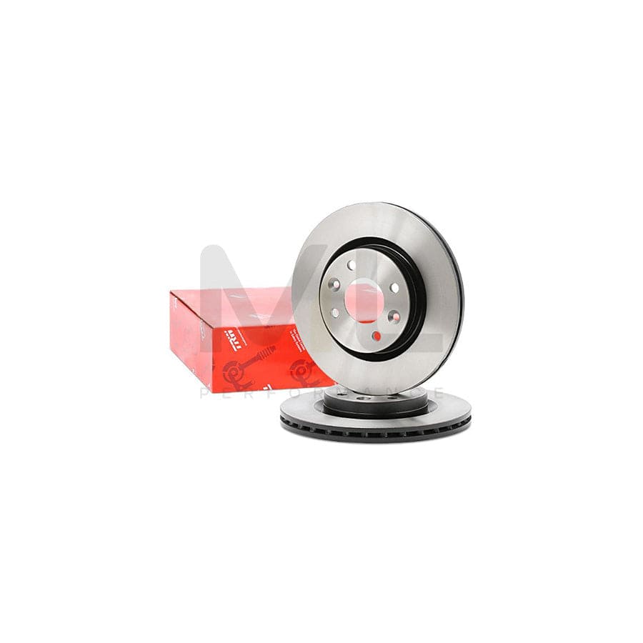 TRW DF2586 Brake Disc Vented, Painted, with bolts/screws  - 1 piece