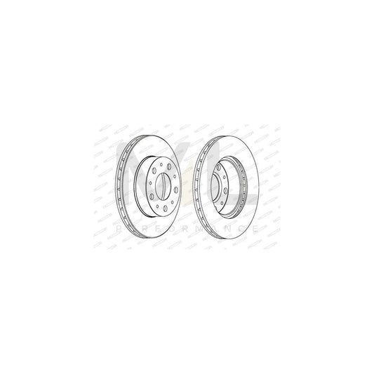 Ferodo Premier DDF1171 Brake Disc Vented, With Bolts/Screws  - Pair