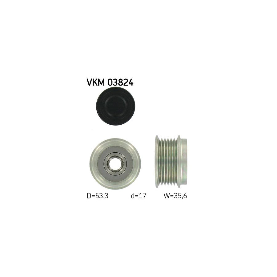 Skf Vkm 03824 Alternator Freewheel Clutch