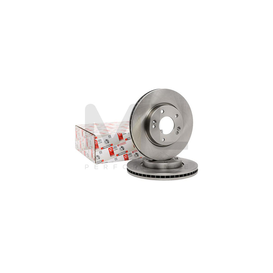 Ferodo Premier DDF1619 Brake Disc Vented, With Bolts/Screws  - Pair