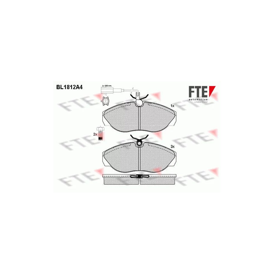 FTE Bl1812A4 Brake Pad Set