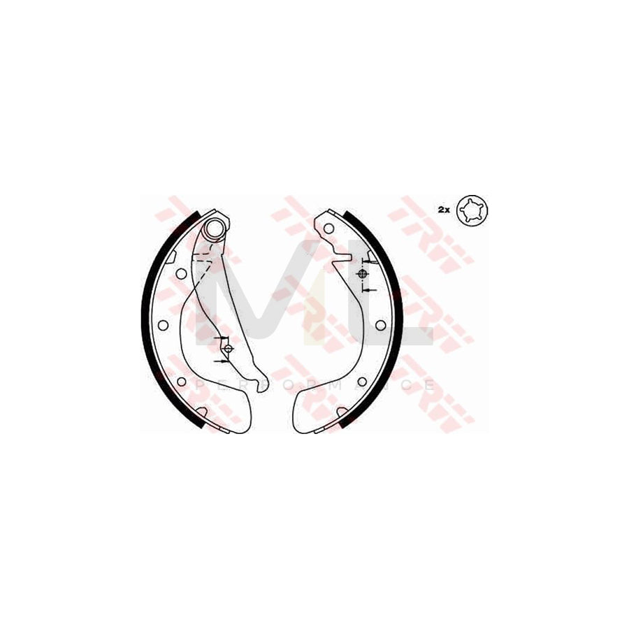 TRW GS8542 Brake Shoe Set