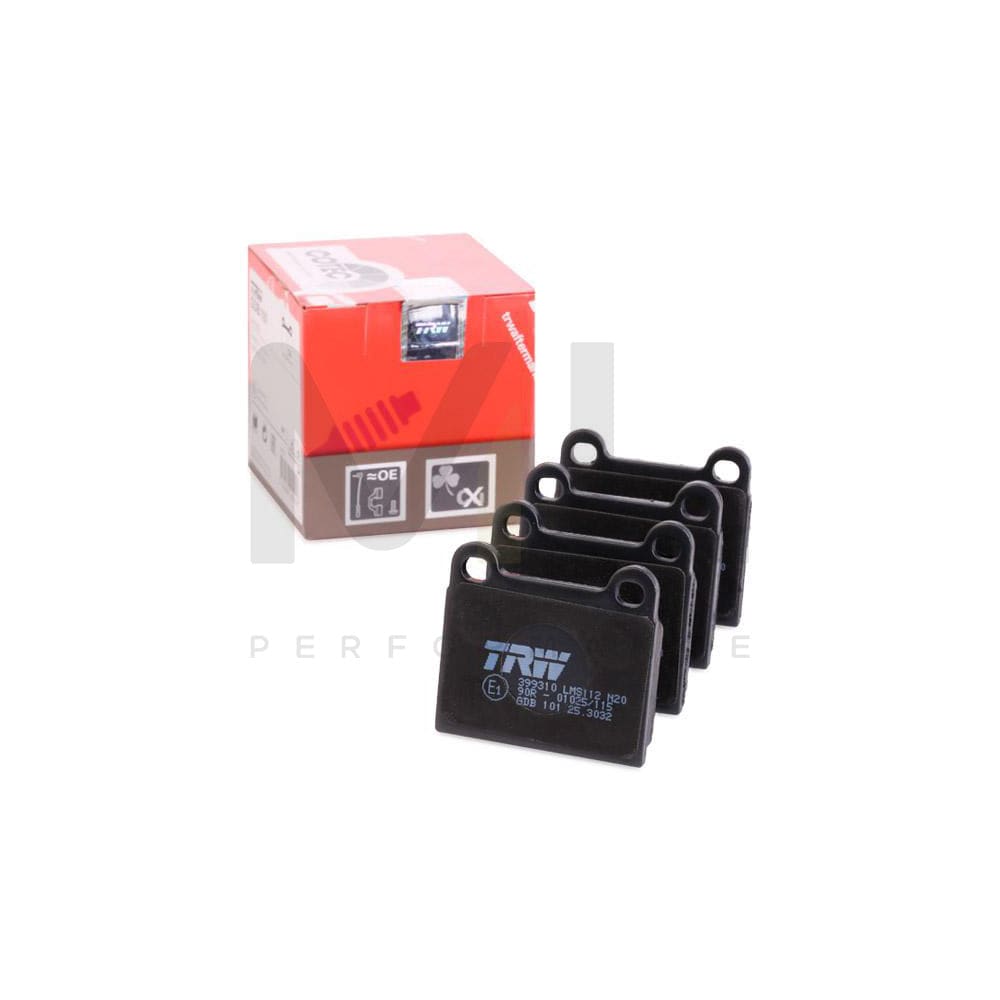TRW Cotec Gdb101 Brake Pad Set Not Prepared For Wear Indicator