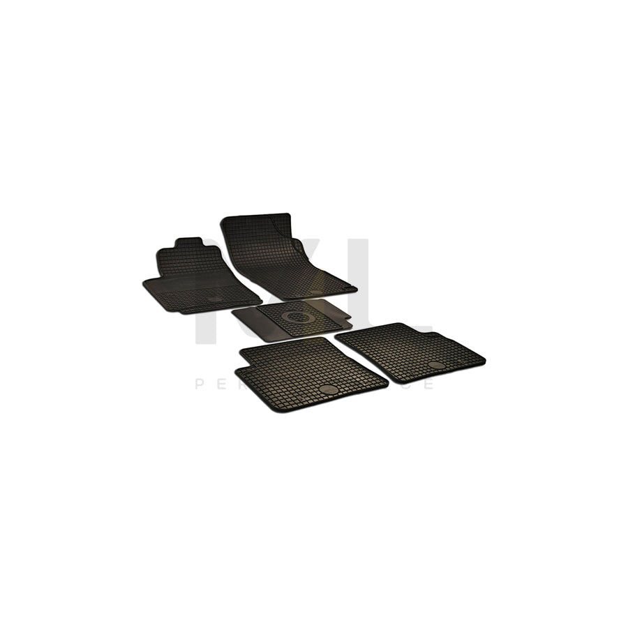 WALSER 50339 Floor mat set for CITROﾃ起 Xsara Picasso (N68) Elastomer, Front and Rear, Quantity: 5, Black