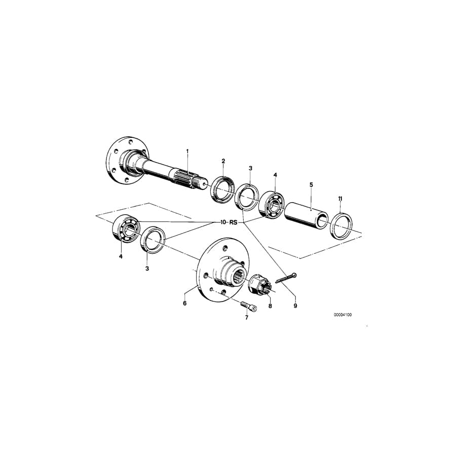 Genuine BMW 33411118732 E21 Shim 2,850mm (Inc. 320, 320i & 318i)