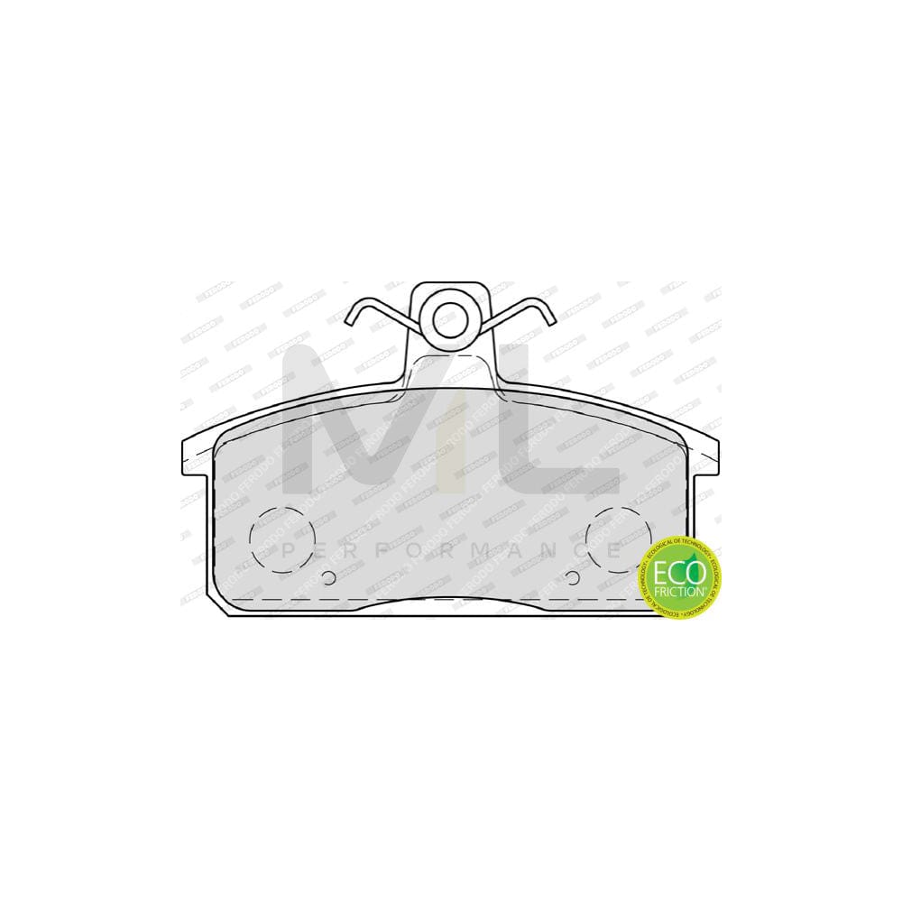 Ferodo Premier Eco Friction FDB4226 Brake Pad Set Not Prepared for Wear Indicator, Without Accessories