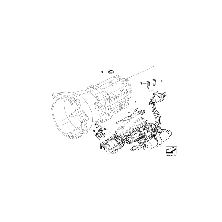 Genuine BMW 23017568213 E64 E63 E46 Tapered Screw M8X1 (Inc. Z4 2.5i, 650i & 330i)