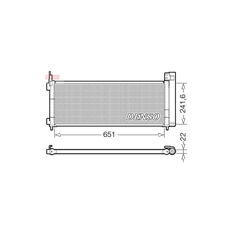 DENSO DCN50123 Air Conditioning Condenser for Toyota Rav4 IV Off-Road (Xa40)