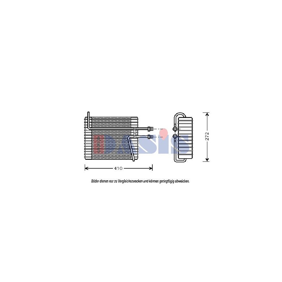 AKS Dasis 820227N Air Conditioning Evaporator