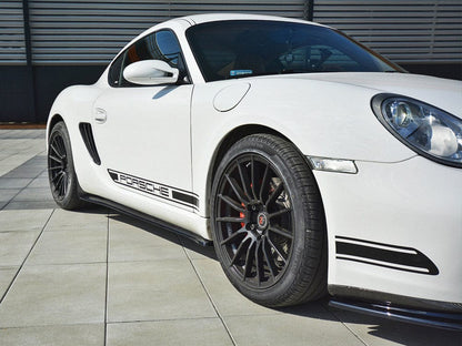 Maxton Design PO-CA-S-987-SD1T Side Skirts Splitters Porsche Cayman S 987c | ML Performance UK Car Parts