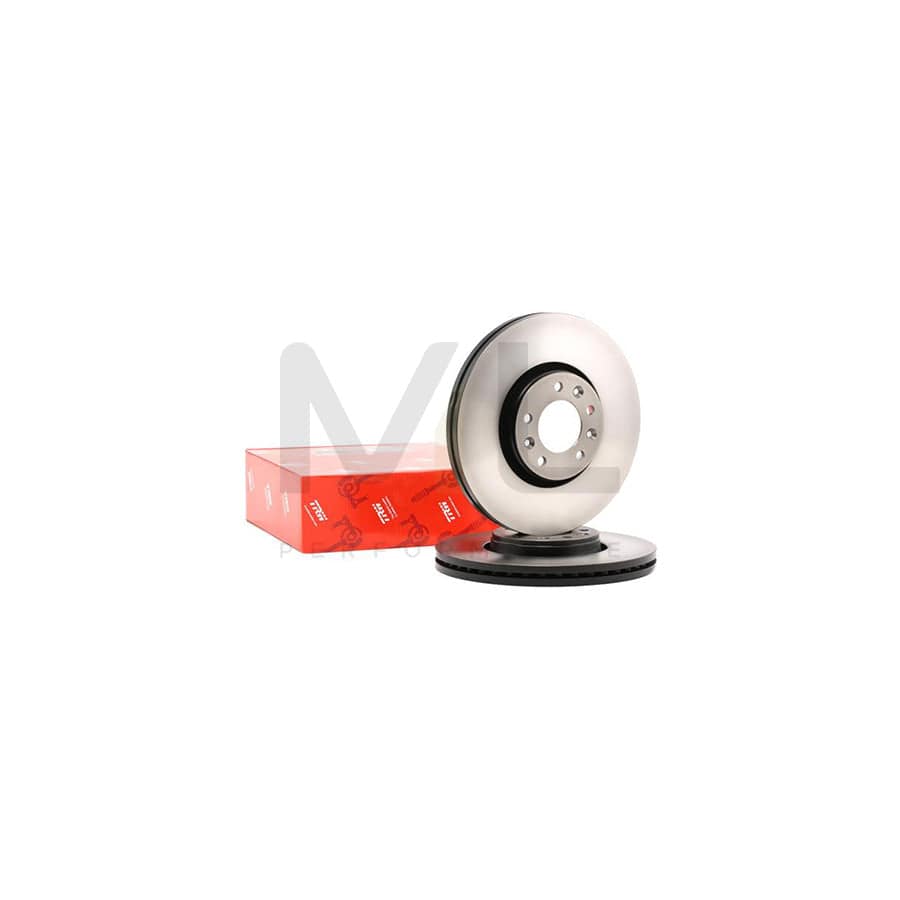 TRW DF4849S Brake Disc Vented, Painted  - 1 piece
