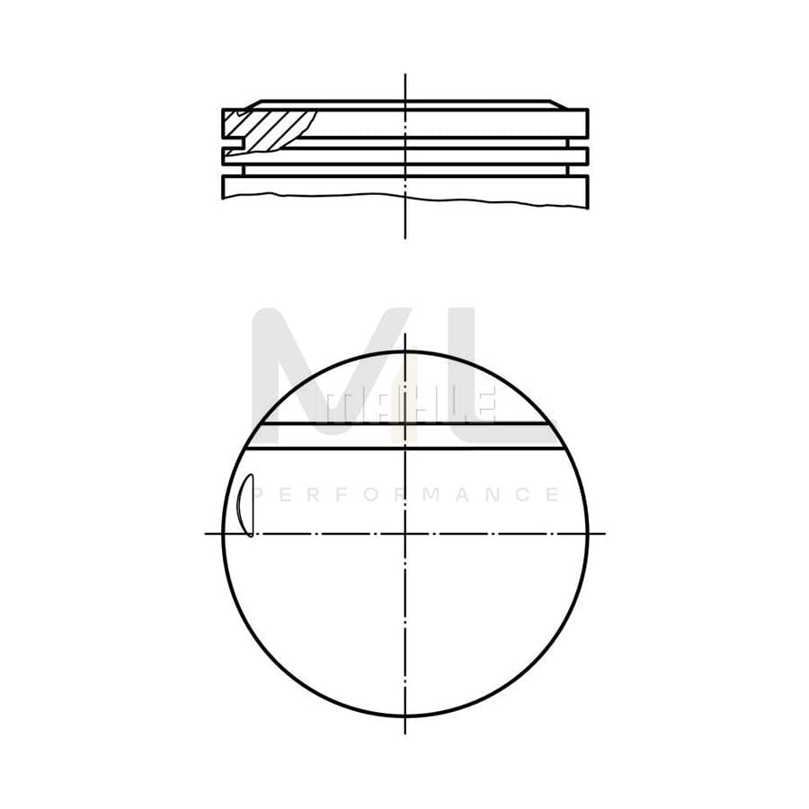 MAHLE ORIGINAL 002 16 00 Piston 89,0 mm | ML Performance Car Parts